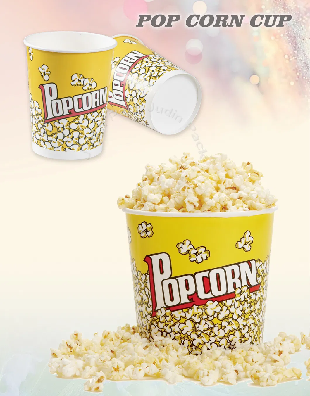 Disposable Take Away Paper Fried Chicken Bucket / Box Popcorn Containers