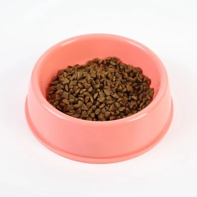 Plastic PP Durable Round Dog Cat Pet Water Feeding Bowls