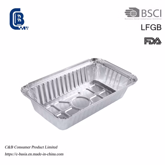 Disposable Half Pan, Half Size Aluminum Foil Container, Kitchenware Cookware Baking Foil Cake Pan, Fast Food Packaging Container with Foil Lids