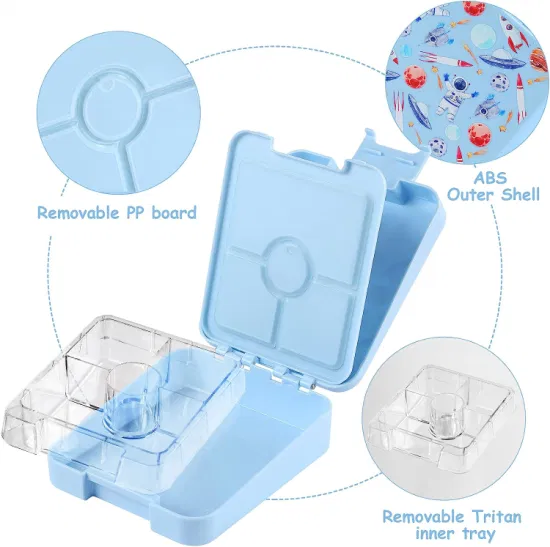 Aohea New Design Reusable Durable and Leakproof Tritan Kids Lunch Bento Box