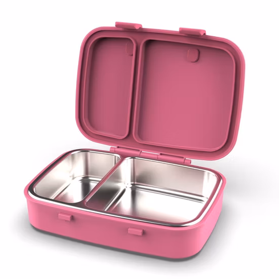 Reusable Camping Sealed Double Layer OEM ODM Logo Customizable Food Packing Container Stainless Steel Bento Box Lunch Box