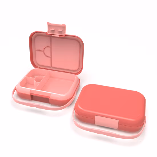 Aohea 4 or 6 Compartments Kids Bento Box Food Grade Lunch Box