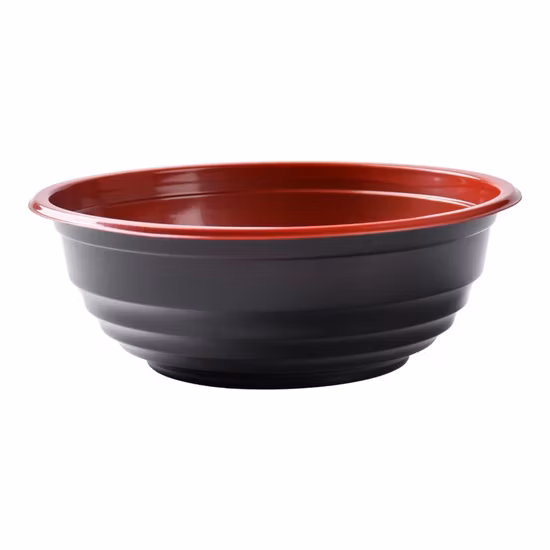 Customzied Color Disposable Plastic Takeaway Food Container PP 32oz Round Bowl with Lid