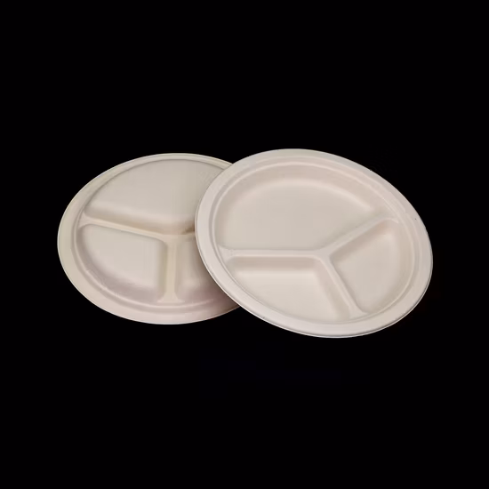 Wholesale Disposable Compostable Paper Trays with 2/3/5 Compartments Made by Eco