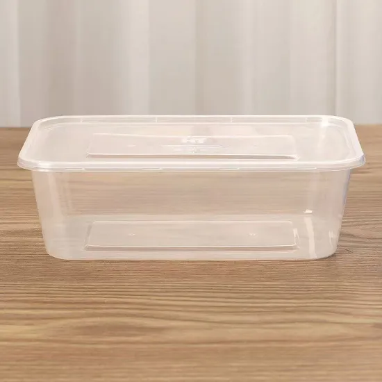 Disposable PP Plastic Grilled Chicken Box Can Handle, Microwable Takeaway Container