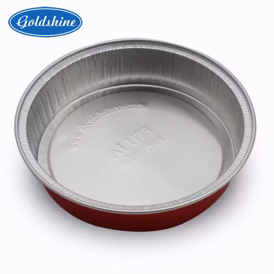 Small Takeaway Round Color Aluminum Foil Container for Baking Cake Bread