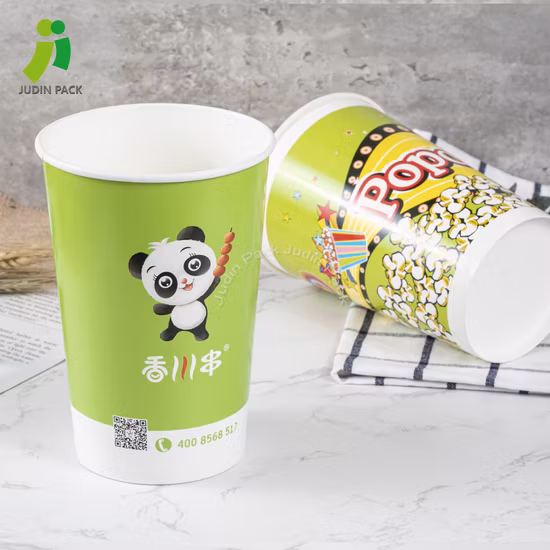Disposable Take Away Paper Fried Chicken Bucket / Box Popcorn Containers