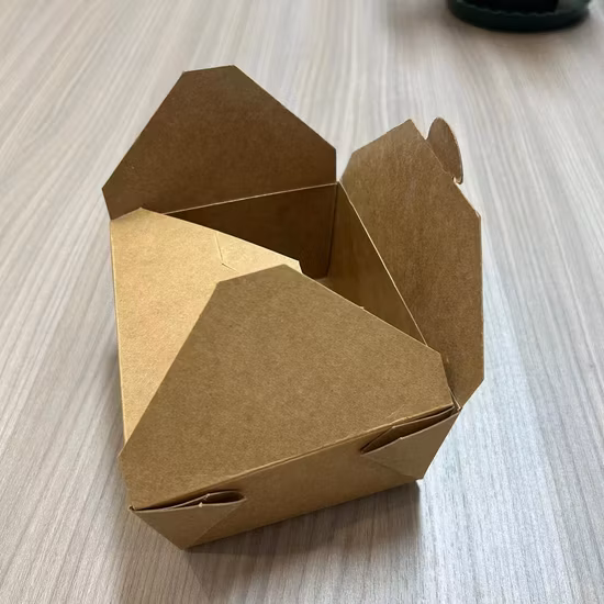 Biodegradable Disposable Custom Logo Food Lunch Paper Bento Box